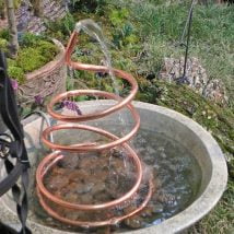 Diy Birdbath Projects 6 214x214 - 30+ Cute DIY Bird Bath Ideas To Enhance Your Garden